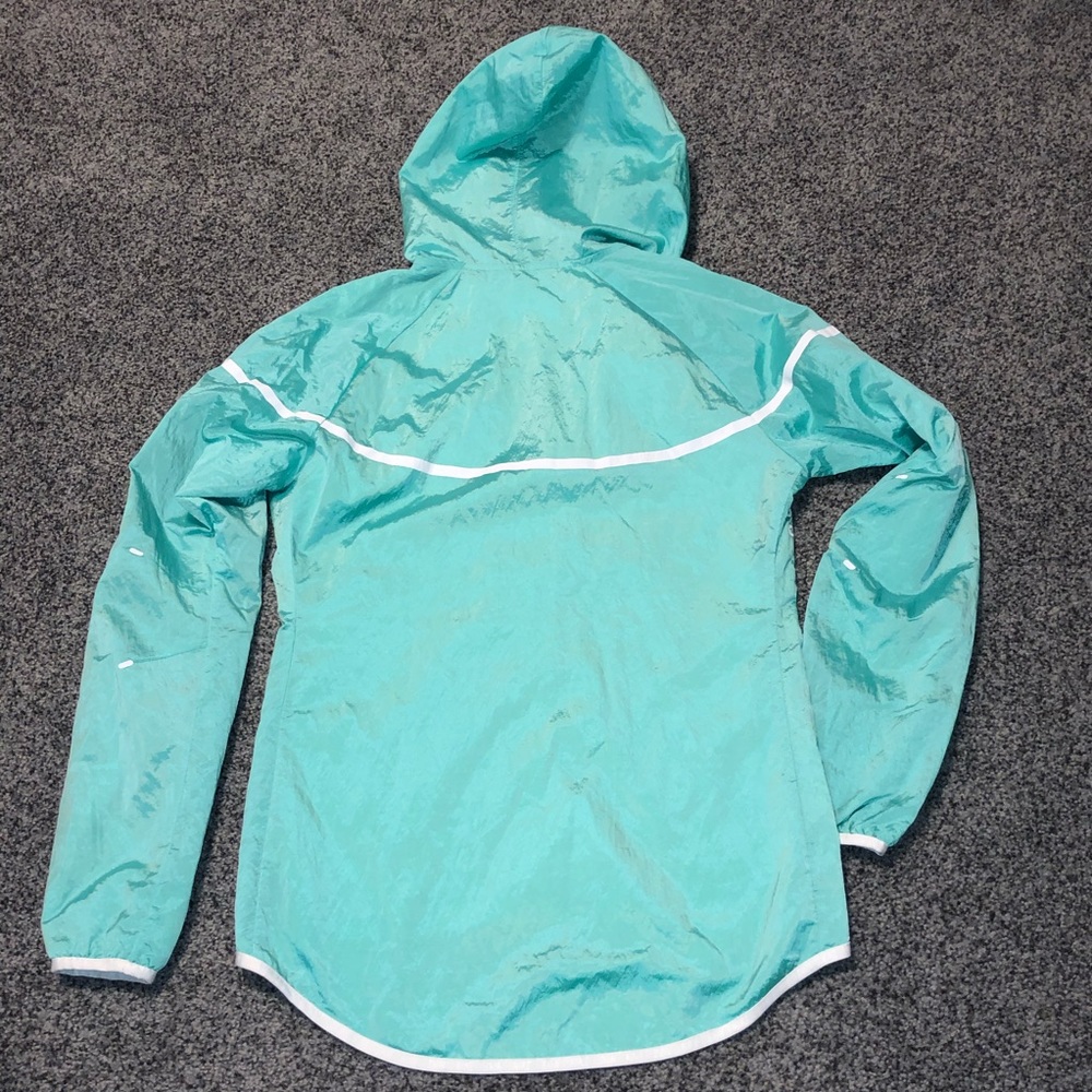NIKE Windbreaker Women’s Jacket Green Small EUC - Picture 5 of 10